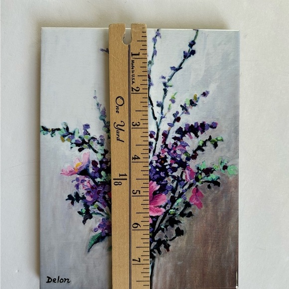 COSMOS Bouquet Floral Art Tile, Home Decor - Picture 4 of 6